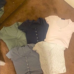 5 brandy Melville tops